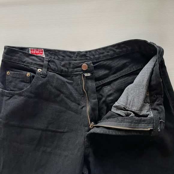 Levi’s 501 Men’s Denim Jeans Black Straight Leg Size 34W 32L *read description* - Picture 7 of 13